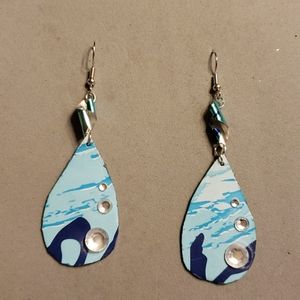 ❤Blue sea collection Handmade By MiJAGLITZ using re-cycling sources for drops